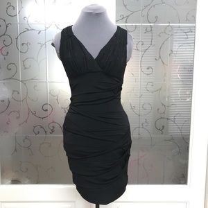 NWT- RUBY ROX -S- little black lace accent dress